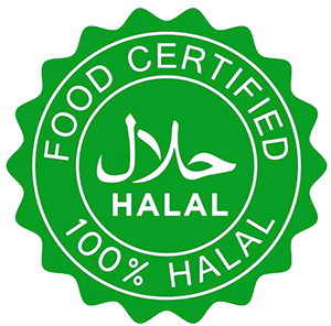 food certified halal 100% seal