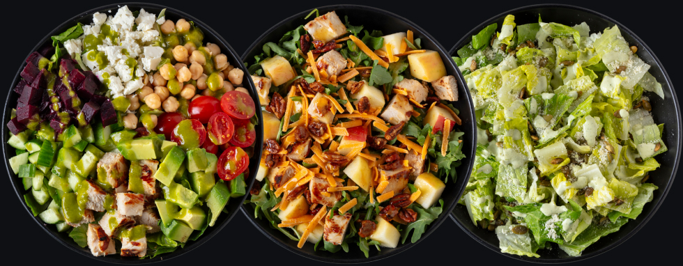 3 types of Salads